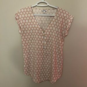Express Zip V-Neck Blouse